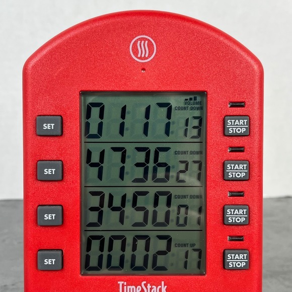 ThermoWorks TimeStack Multi-Timer Red Kitchen Cooking Timer With Keypad, Tested - Picture 4 of 16